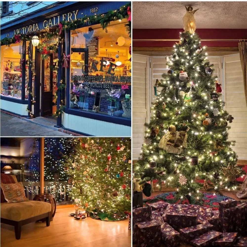 10/$25🦋 Holiday Living 100-Count White Incandescent Plug-In String Lights